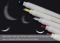 Beyaz Kalıcı Makyaj Aracı Tek Kullanımlık Plastik Microblading Kaş Kalemi