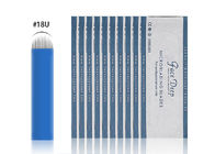 Kaşlar Microblading için Mavi Flex Kalıcı Makyaj Nano Blade 0.16mm
