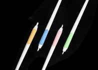 Lushcolor Dört Renk Manuel Microblading Kalem Plastik / Paslanmaz Çelik CE FDA MSDS