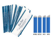 Yüz Derin Mavi Şal 0.16mm NANO Microblading İğneleri Flex Blade