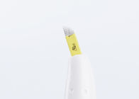 Beyaz Eğimli Tek Kullanımlık Microblading Kalem Logosu Özelleştirilmiş